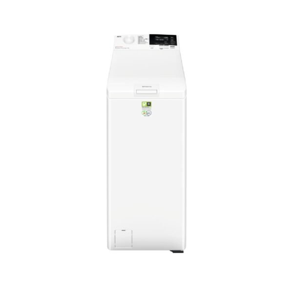 AEG LTA6G7331E, Lavadora de Carga Superior 7 Kg, 1300 rpm, Libre Instalación, Función Prosense, Soft Opening, Programa Timesave, Cajón LiquiSystem, Display LCD, Serie 6000, Blanca, Clase A