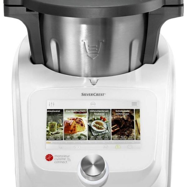 Unbekannt SilverCrest Monsieur Cuisine Connect - Robot de cocina con accesorios estándar Weiß